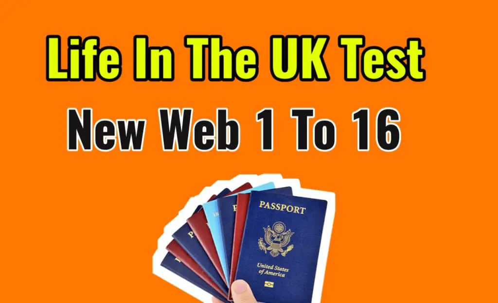 life in the UK test web 1 to 16